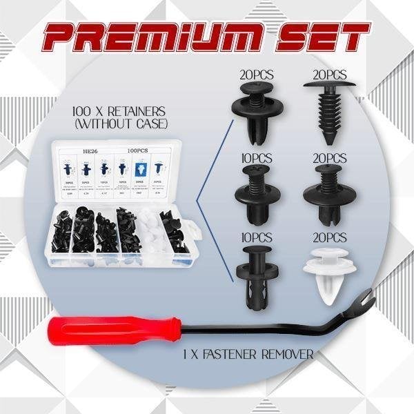 Push-Type Car Retainer Clips Set (Set of 100 PCS)