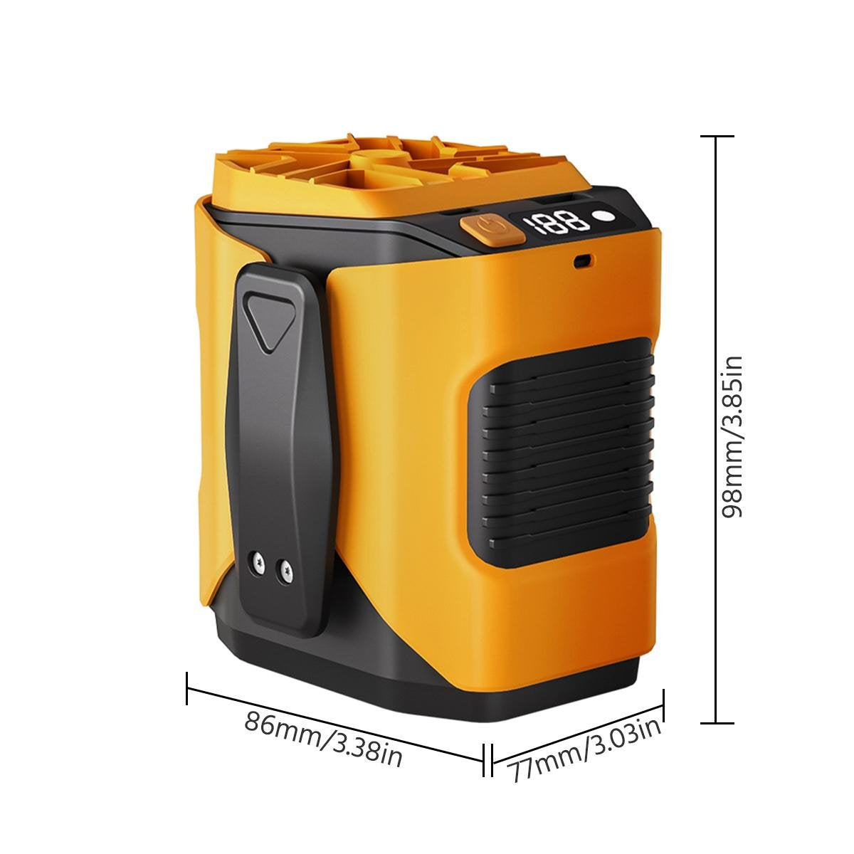 🔧 4-in-1 Portable Waist Fan - Hands-Free Cooling, 10 Speeds, 5000mAh Battery for Work & Outdoor!
