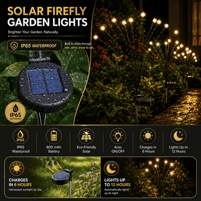 🔥Last Day 49% OFF- Solar Powered Firefly Garden Light🔥