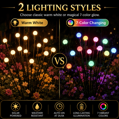 🔥Last Day 49% OFF- Solar Powered Firefly Garden Light🔥