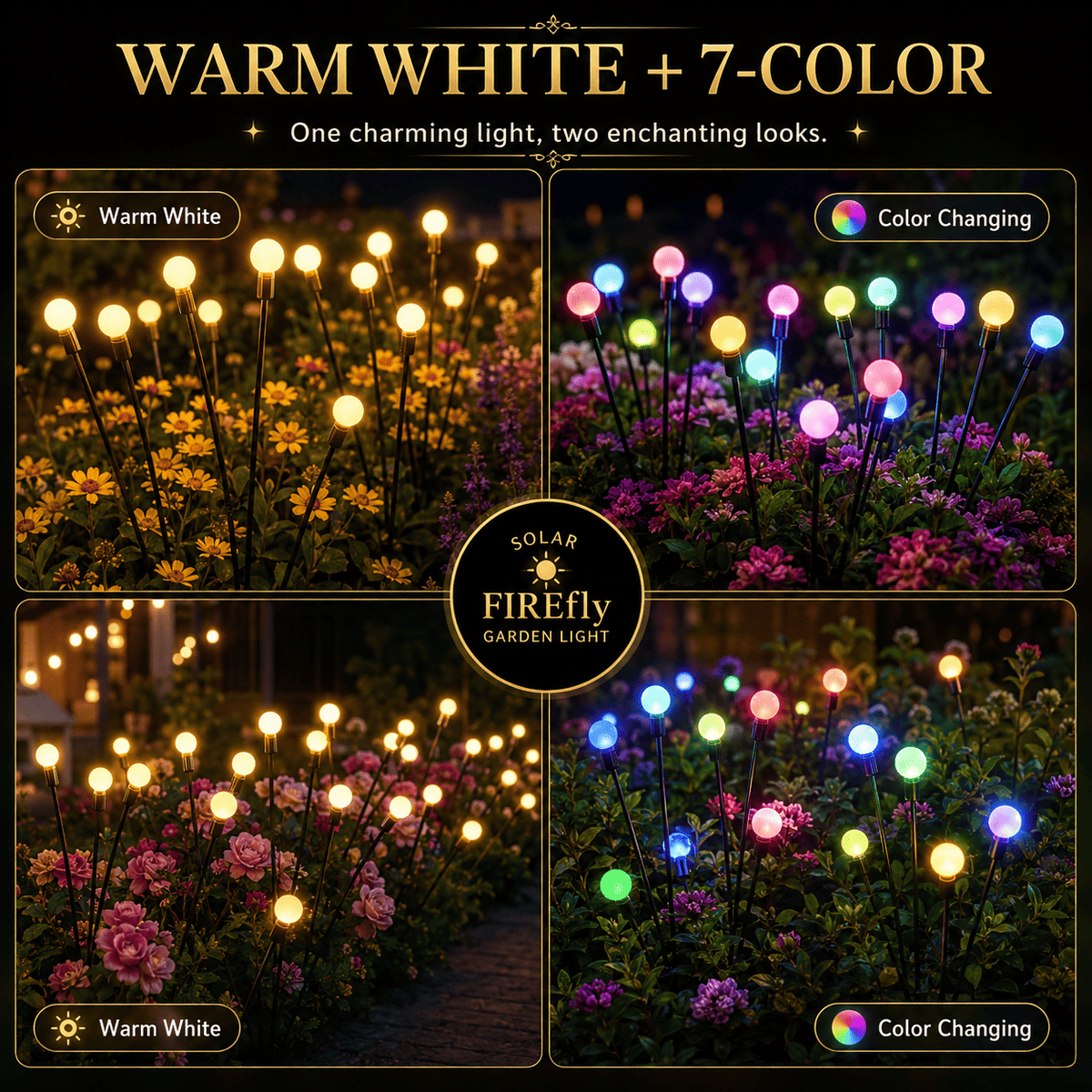 🔥Last Day 49% OFF- Solar Powered Firefly Garden Light🔥
