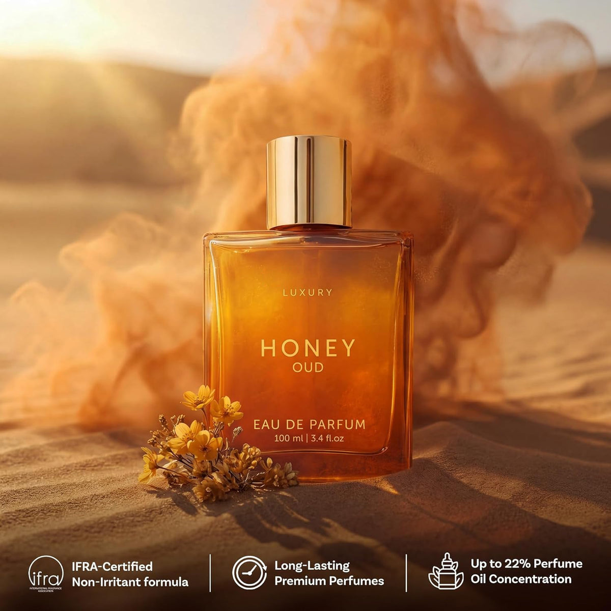 🔥 49% OFF | Honey Oud Eau de Parfum – Golden Sweetness Meets Smoky Seduction