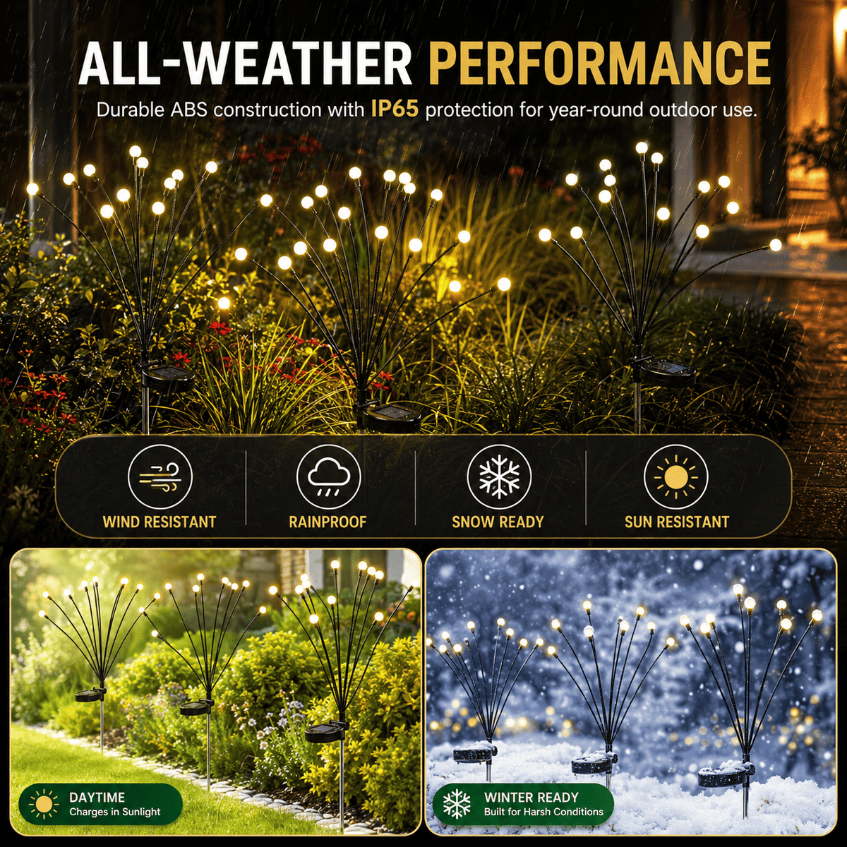 🔥Last Day 49% OFF- Solar Powered Firefly Garden Light🔥