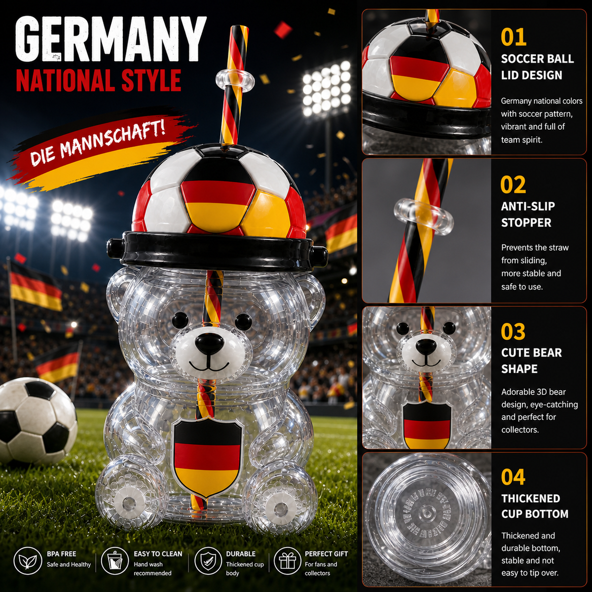 🔥2026 Global Football Celebration Bear Cup