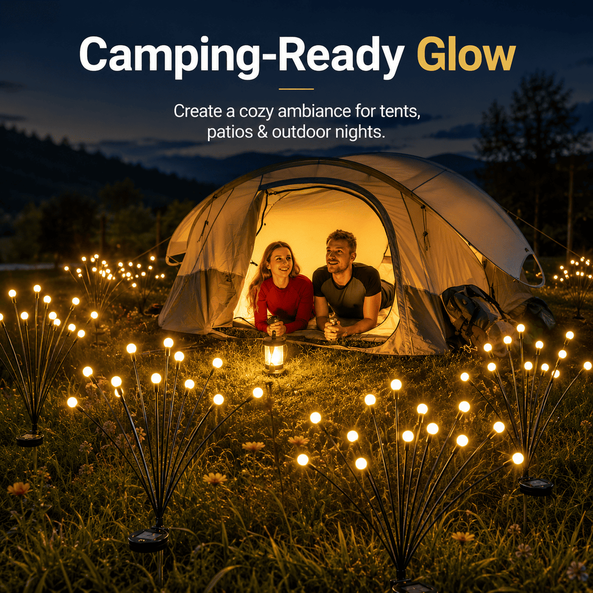 🔥Last Day 49% OFF- Solar Powered Firefly Garden Light🔥