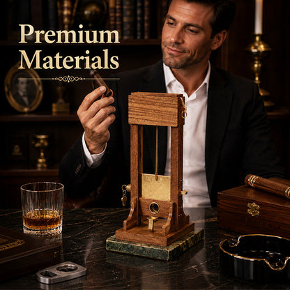 Luxury Desktop Cigar Cutter | Unique Guillotine Style Trimmer