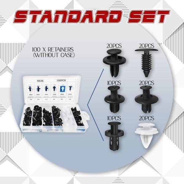 Push-Type Car Retainer Clips Set (Set of 100 PCS)