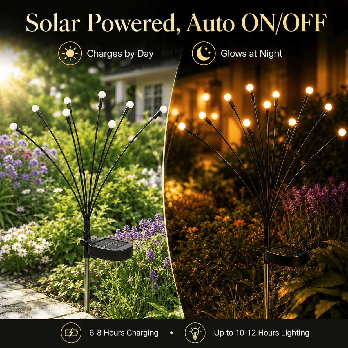 🔥Last Day 49% OFF- Solar Powered Firefly Garden Light🔥