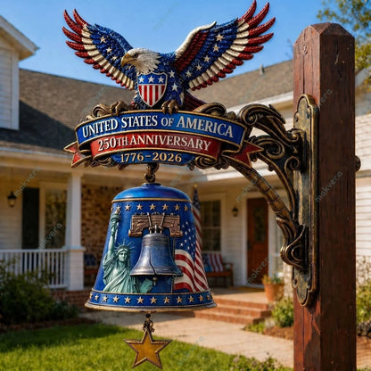 USA 250th Anniversary Patriotic Wall Bell | ✨ 50% OFF