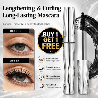 LAST DAY - BUY 1 GET 1 FREE💜Waterproof Curling & Lengthening Mascara