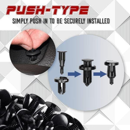 Push-Type Car Retainer Clips Set (Set of 100 PCS)